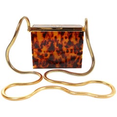 Chanel Tortoise Resin Snake Chain Bag