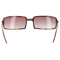 Chanel Schildpatt-Sonnenbrille rechteckig