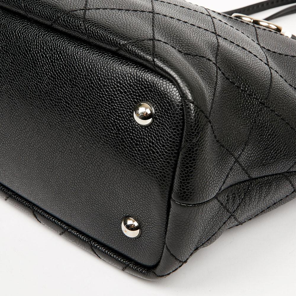 Chanel Tote Bag in Black Caviar Leather 5