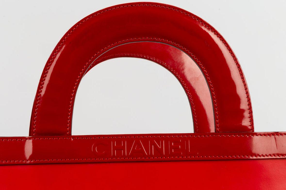 Chanel Tote Bag in Leather and Canvas, 2000s For Sale 3