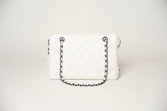 Chanel Tote Bag Vintage White Lambskin