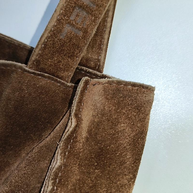 Chanel Tote Mini Brown Suede 1996-1997 13