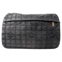 Chanel CC Fabric Shoulder Bag Black