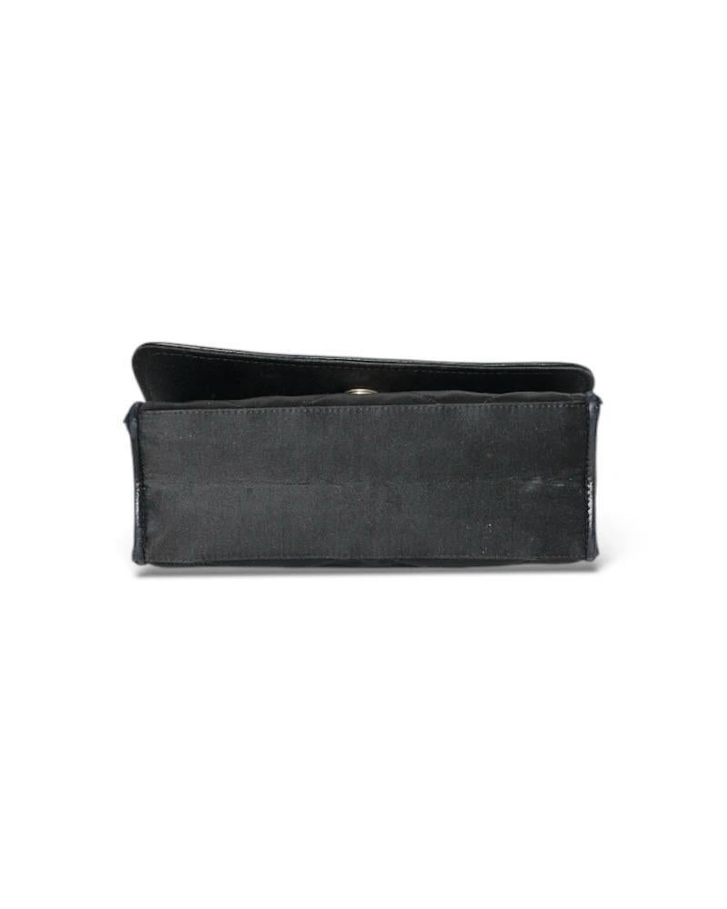 Chanel Bandoulière CC Satin Vintage Noir en vente 2