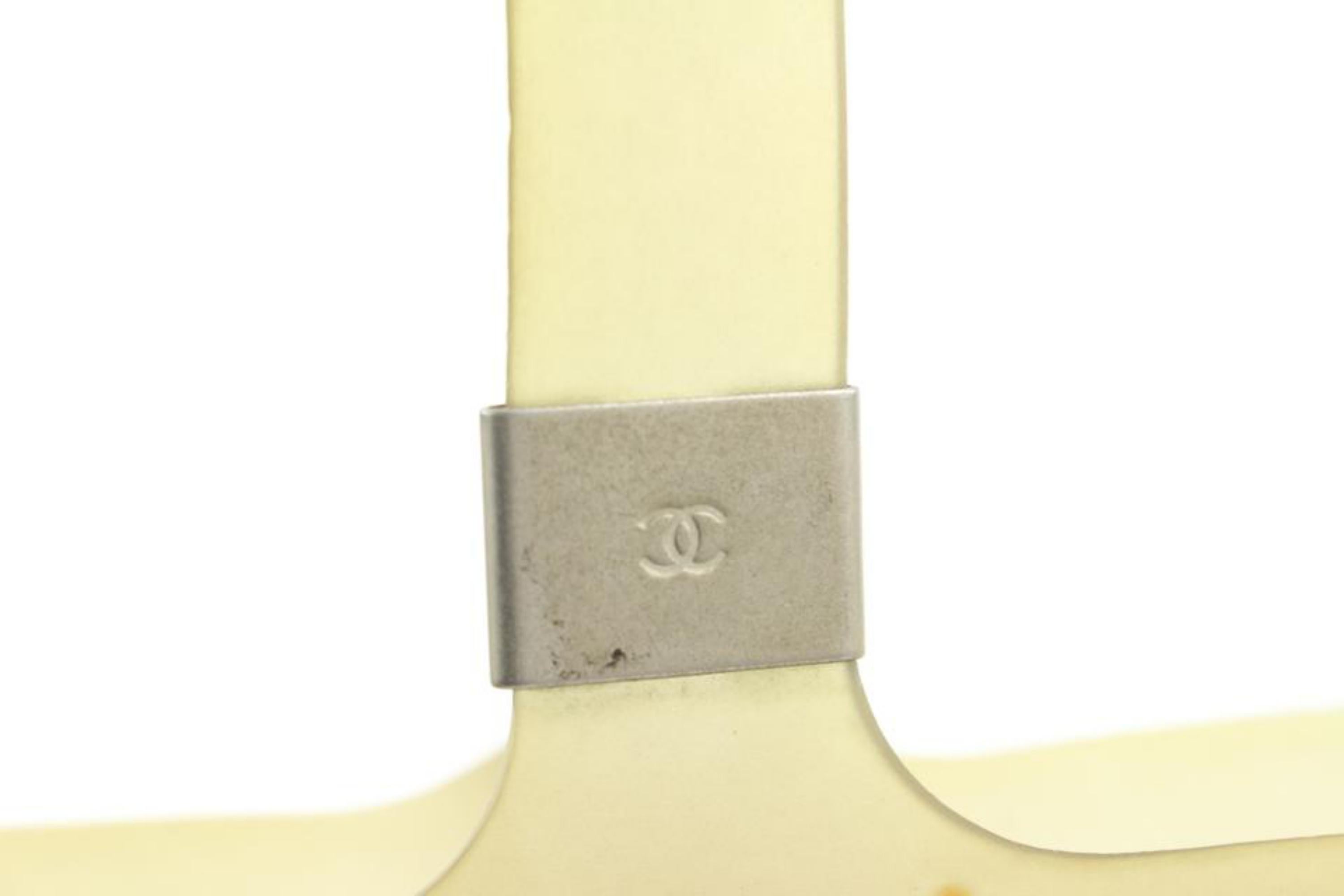 Beige Chanel Translucent Grey CC Logo Jelly Tote Bag 121ca53