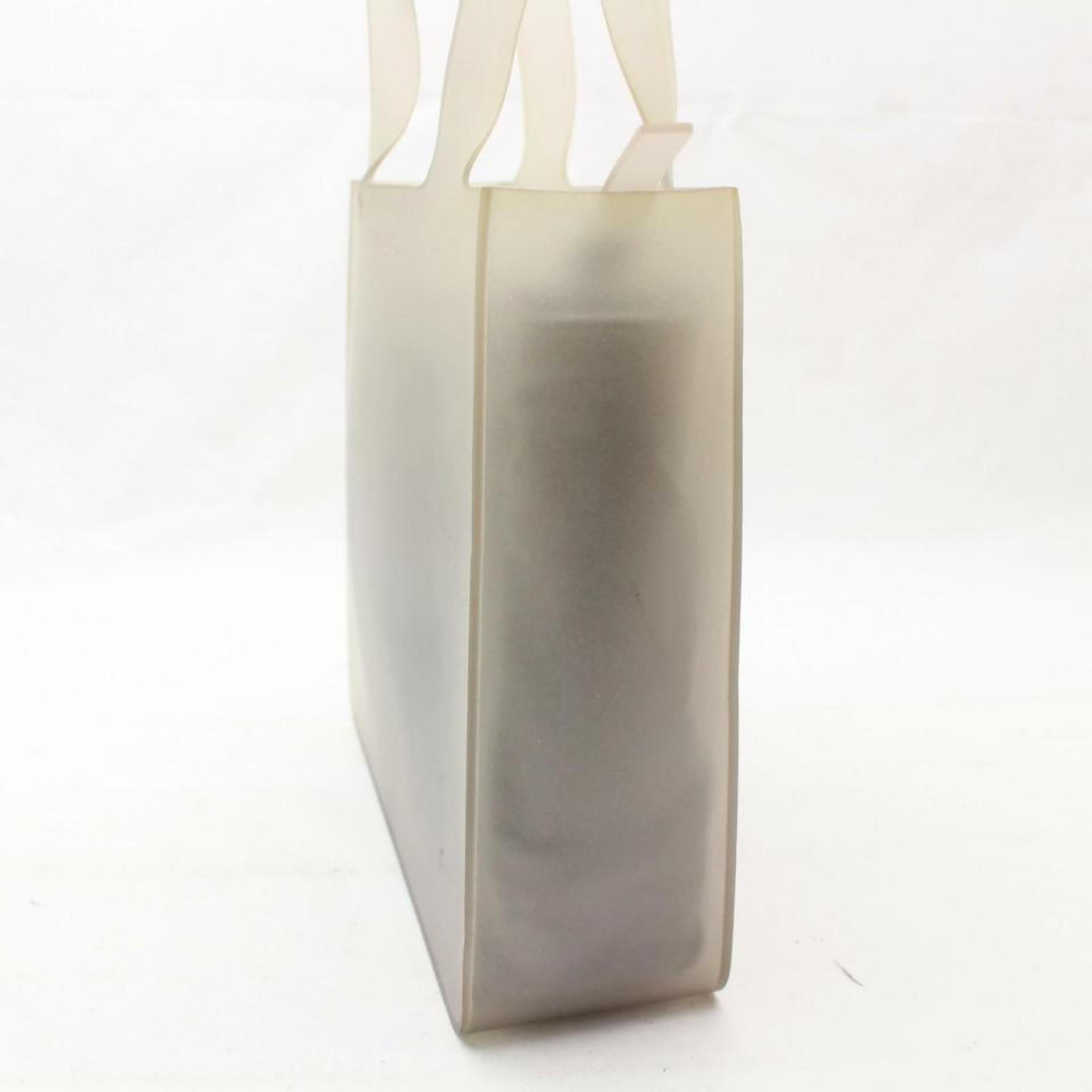 Chanel Translucent Naked Jelly Tote 870004 Gray Polyurethane Shoulder Bag For Sale 1