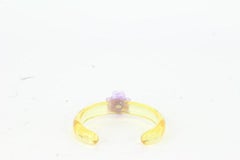 Chanel Translucent x Purple 01P Camellia Rose Flower Bangle Bracelet 830ca32
