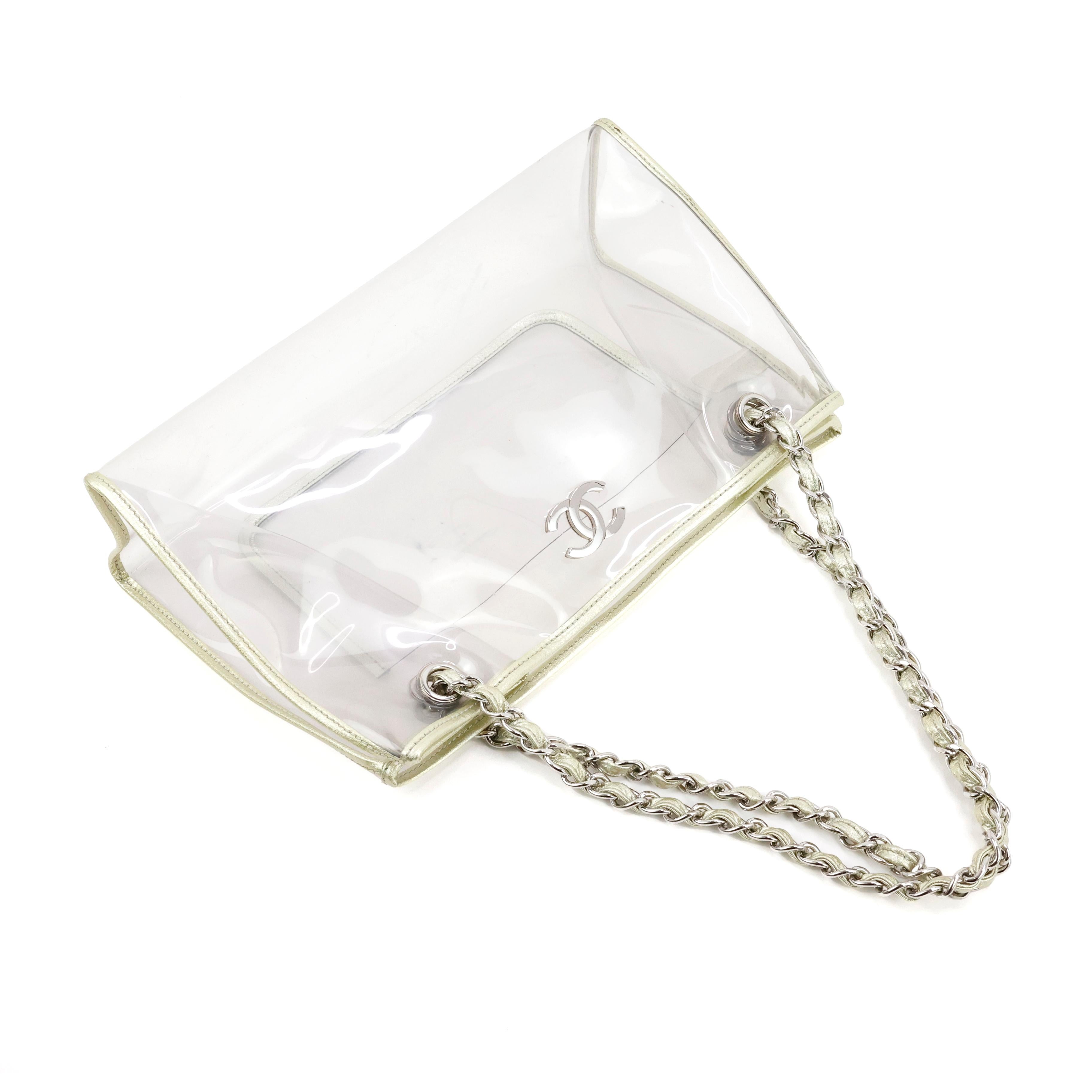 Chanel Transparent Chain Bag For Sale 2