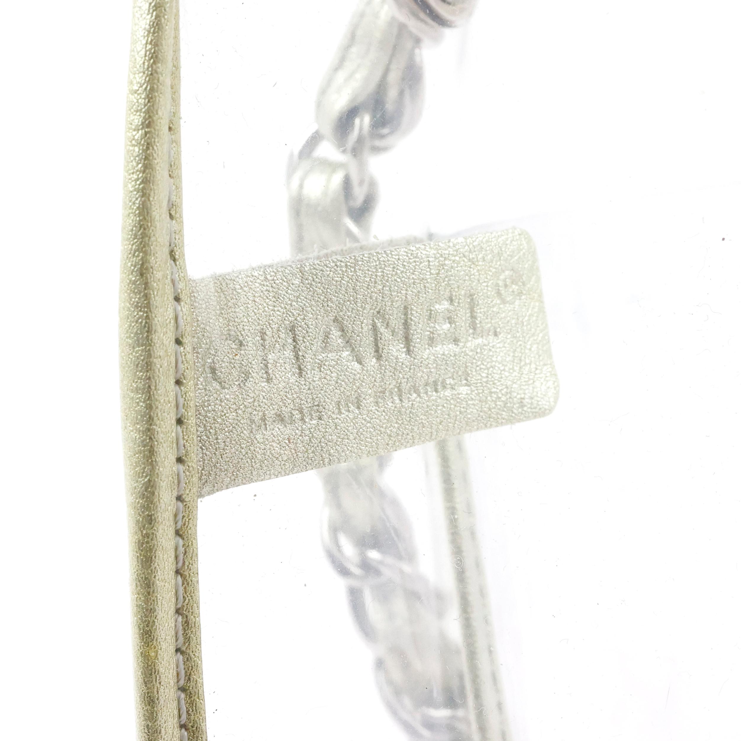 Chanel Transparent Chain Bag For Sale 4