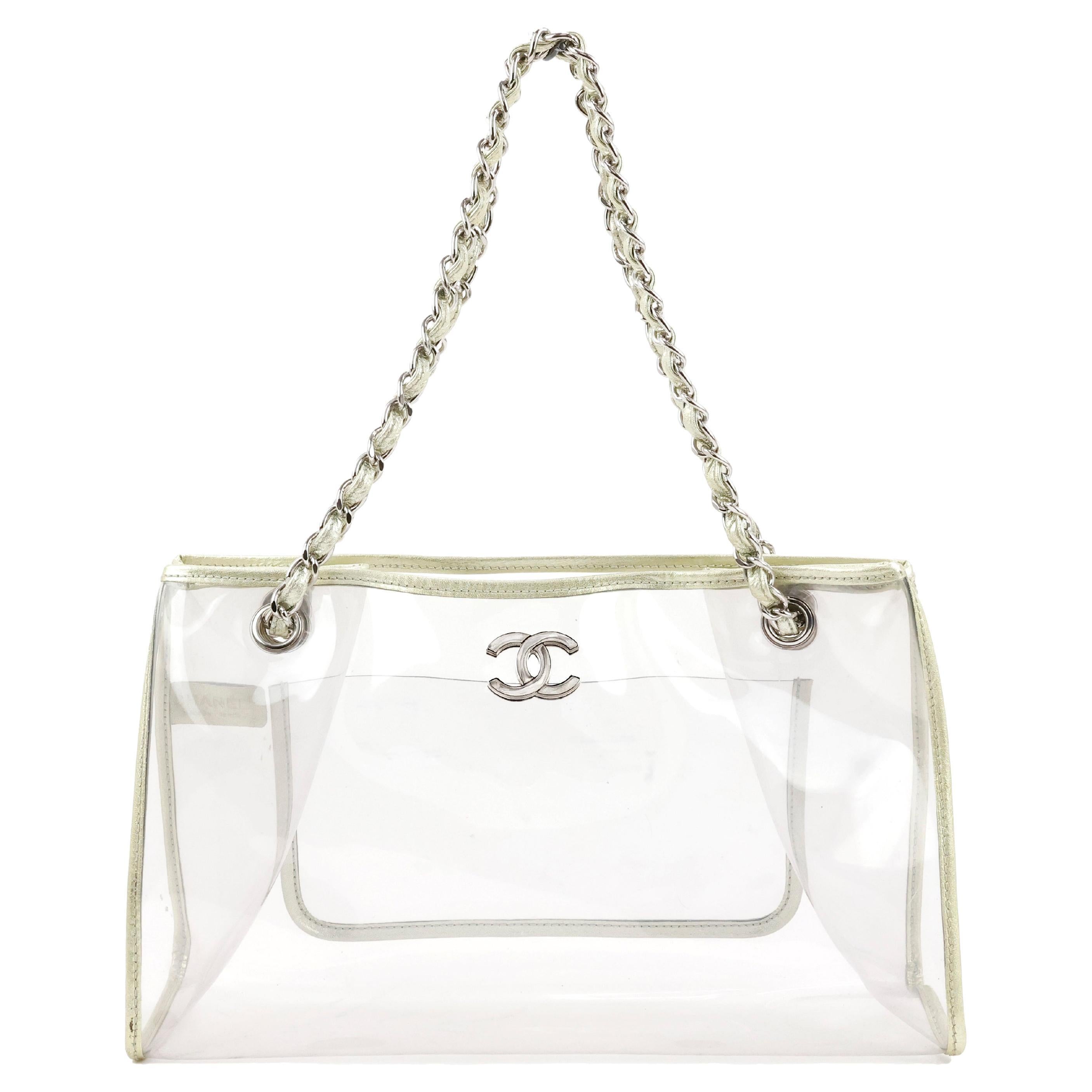 Chanel Transparent Chain Bag For Sale