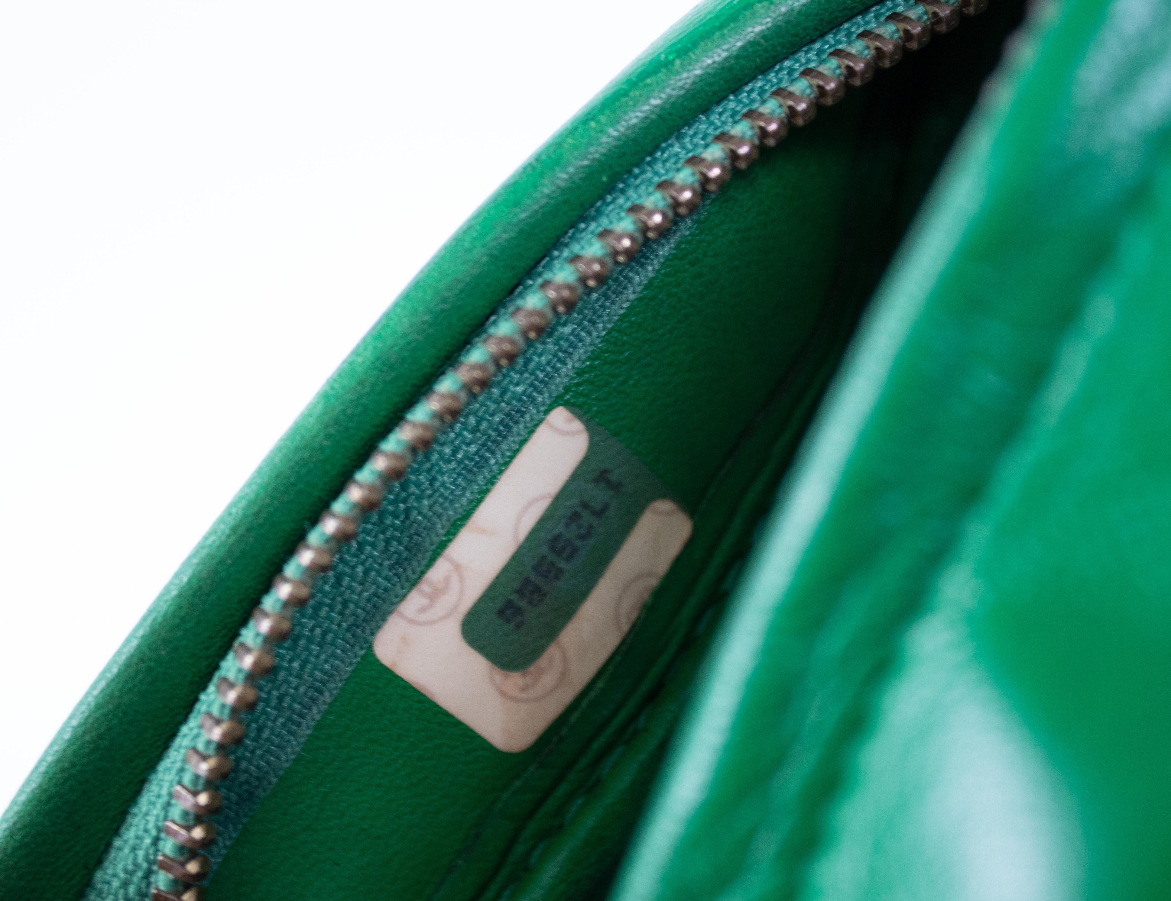Chanel Transparent Clear Tassel Rare Vintage 90s Green Camera Shoulder Bag 4