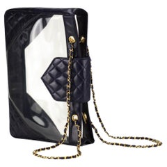 Chanel Transparente Klare Vintage PVC See Through XL Tragetasche