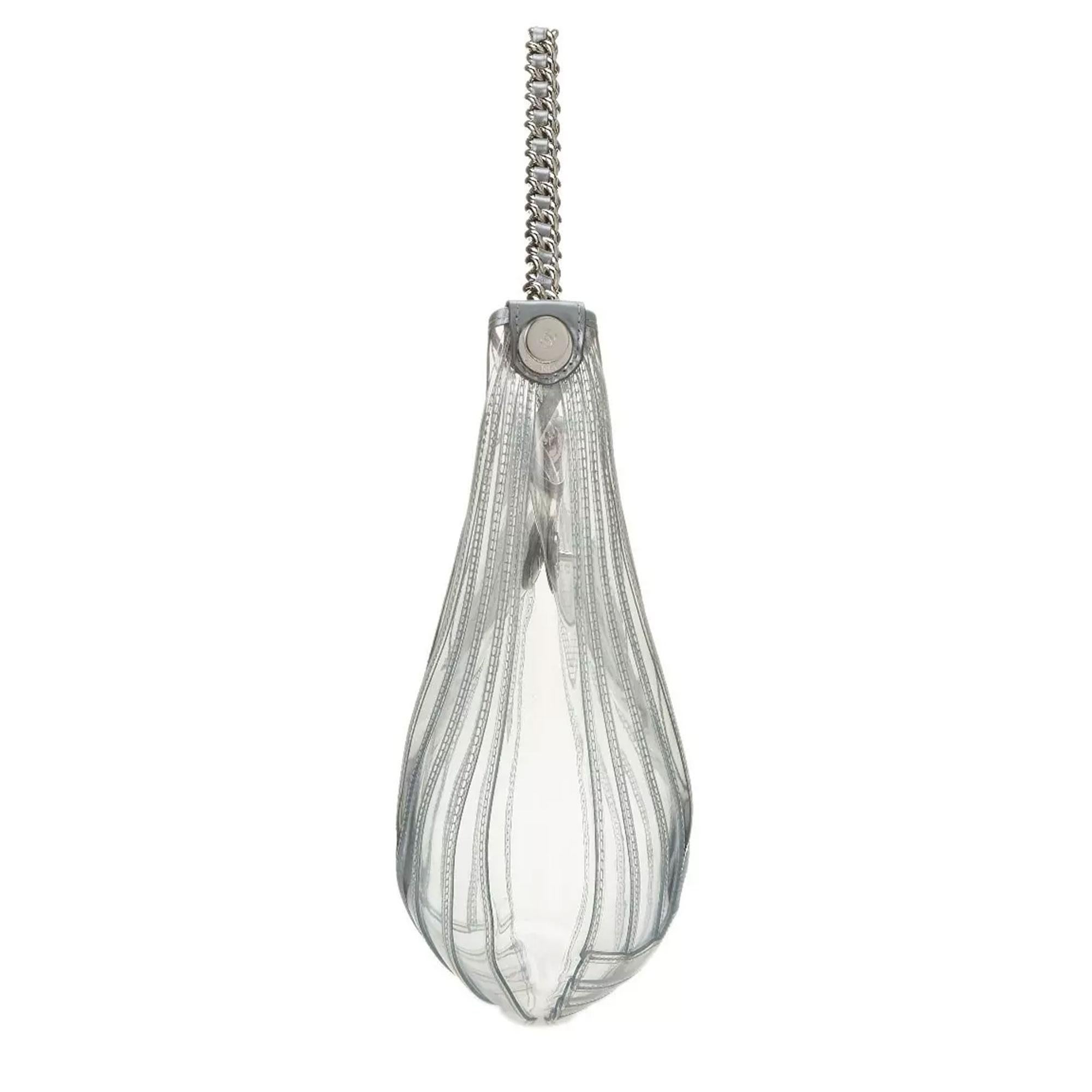 Chanel Transparent Teardrop Clear PVC Tote For Sale 4