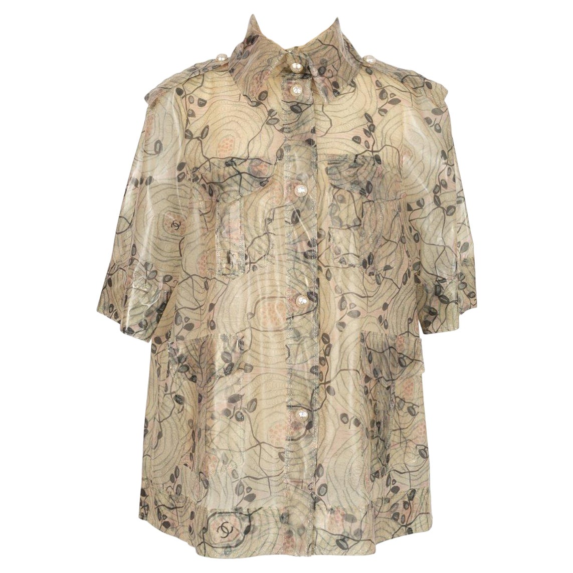 Chemise Chanel en vinyle transparent, printemps 2012