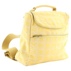 Chanel Travel Line Backpack Nylon Yellow Nylon