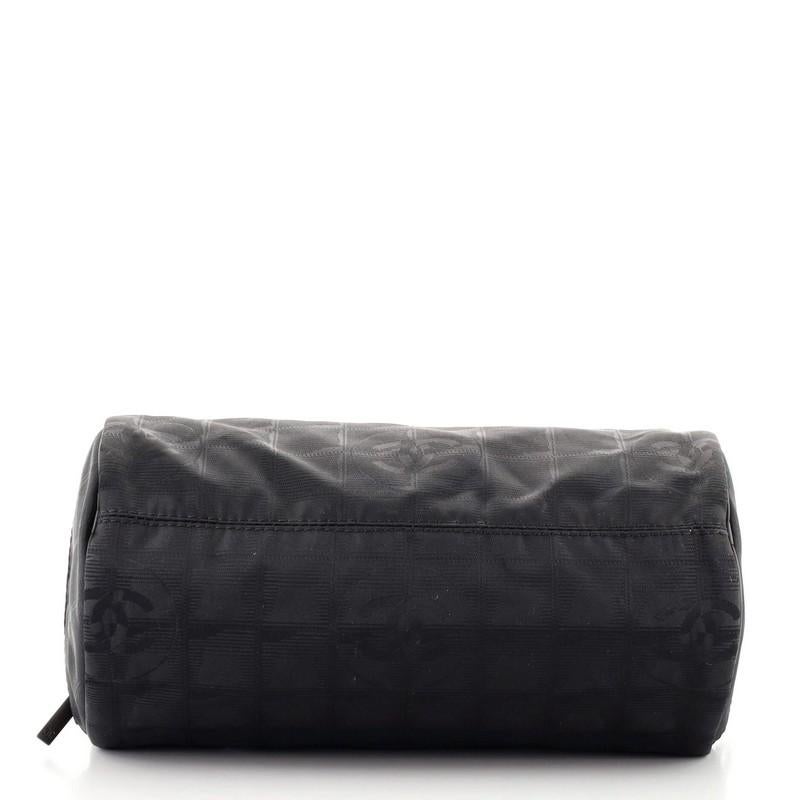 Chanel Travel Line Barrel Bag Nylon Small In Good Condition In NY, NY