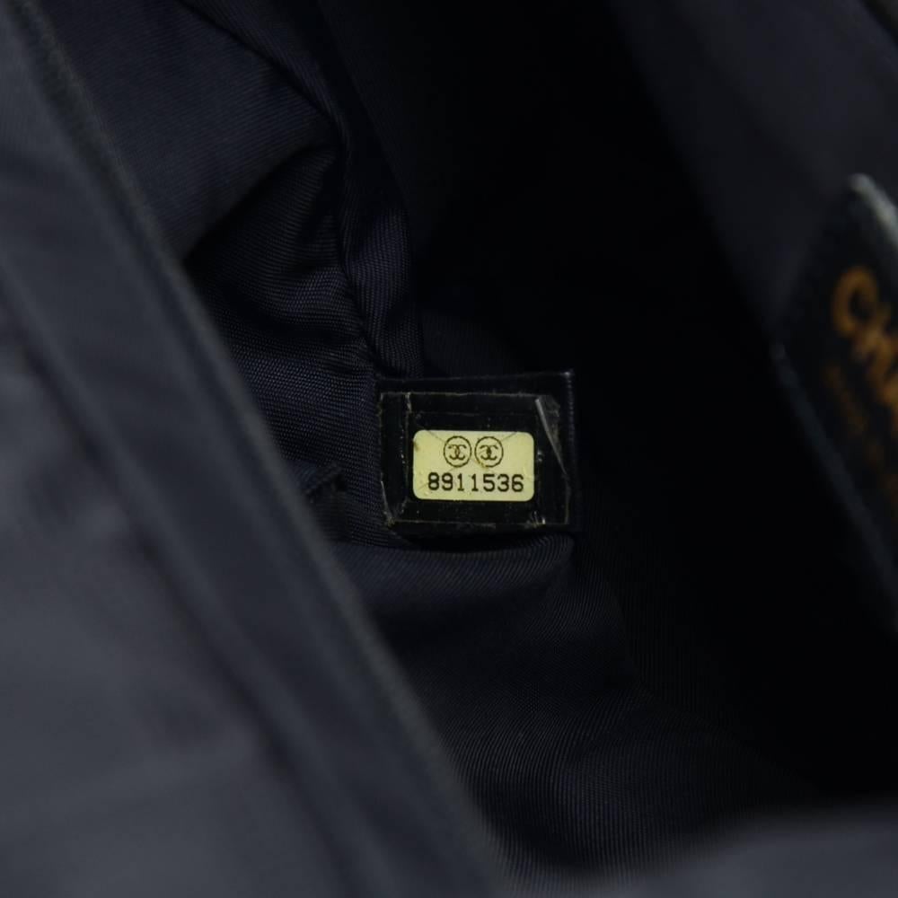 Chanel Travel Line Black Jacquard Nylon Tote Bag  For Sale 1