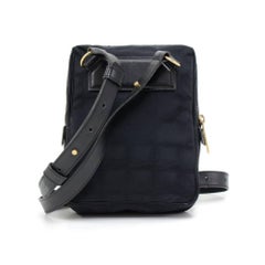 Chanel  Travel Line Black Nylon Waist Bag