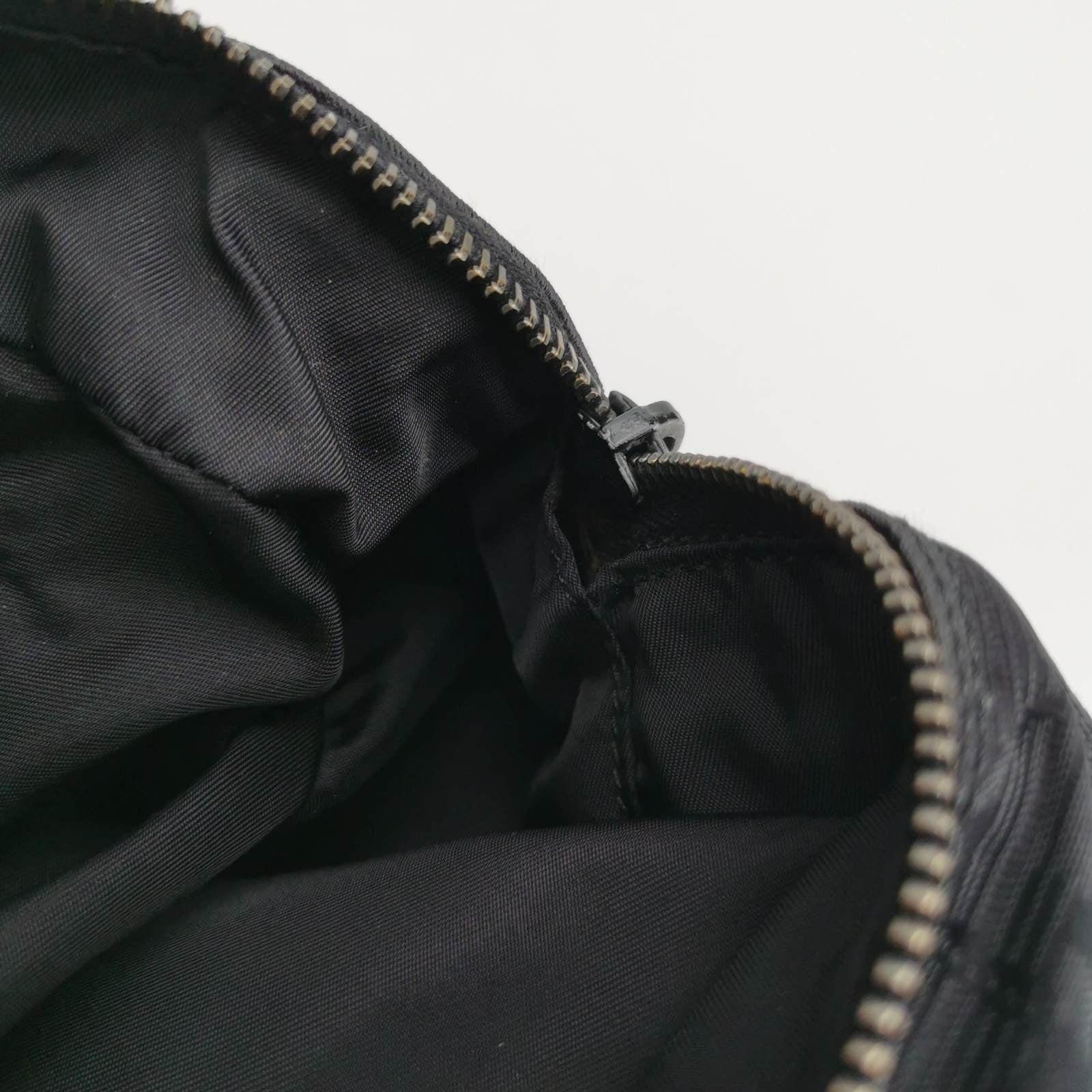 Chanel Travel Line Boston /Bowling Bag 2002 -2003 Black Fabric Shoulder Bag 7
