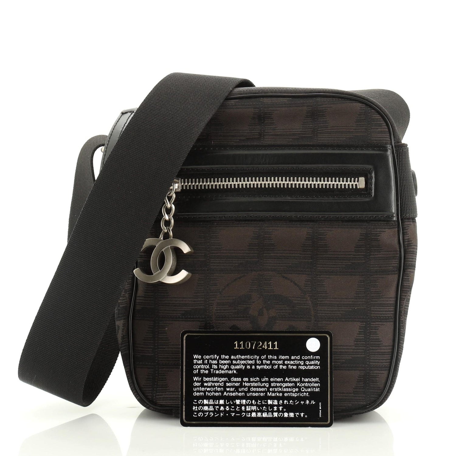 Chanel Travel Line Crossbody Bag Nylon Mini at 1stDibs | chanel nylon crossbody  bag