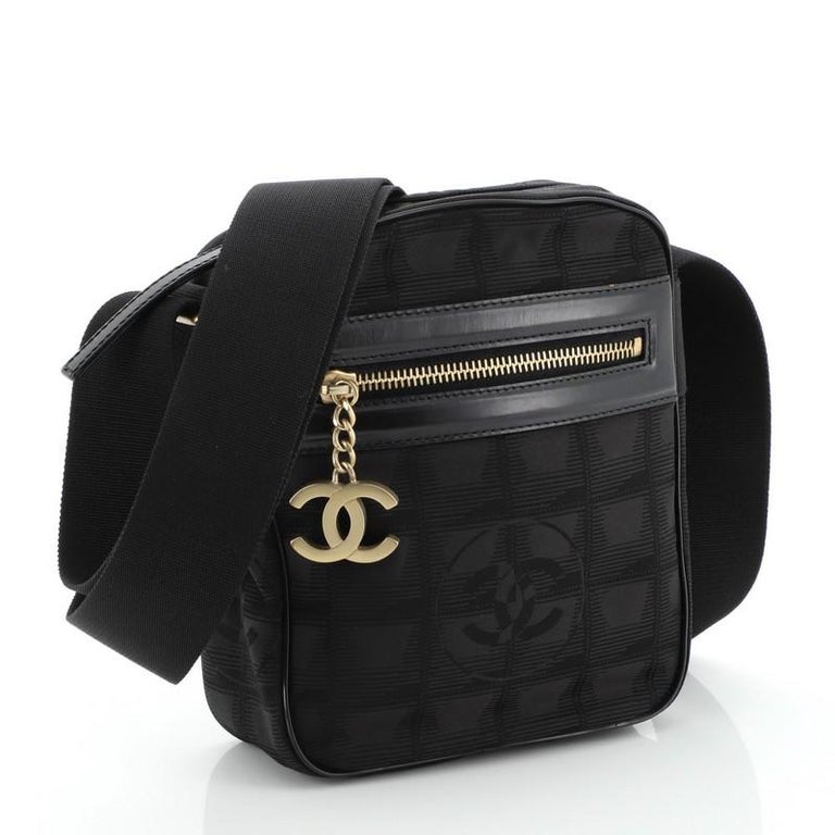 Chanel Bag New Travel Line Shoulder Black Cocomark Ladies CHANEL