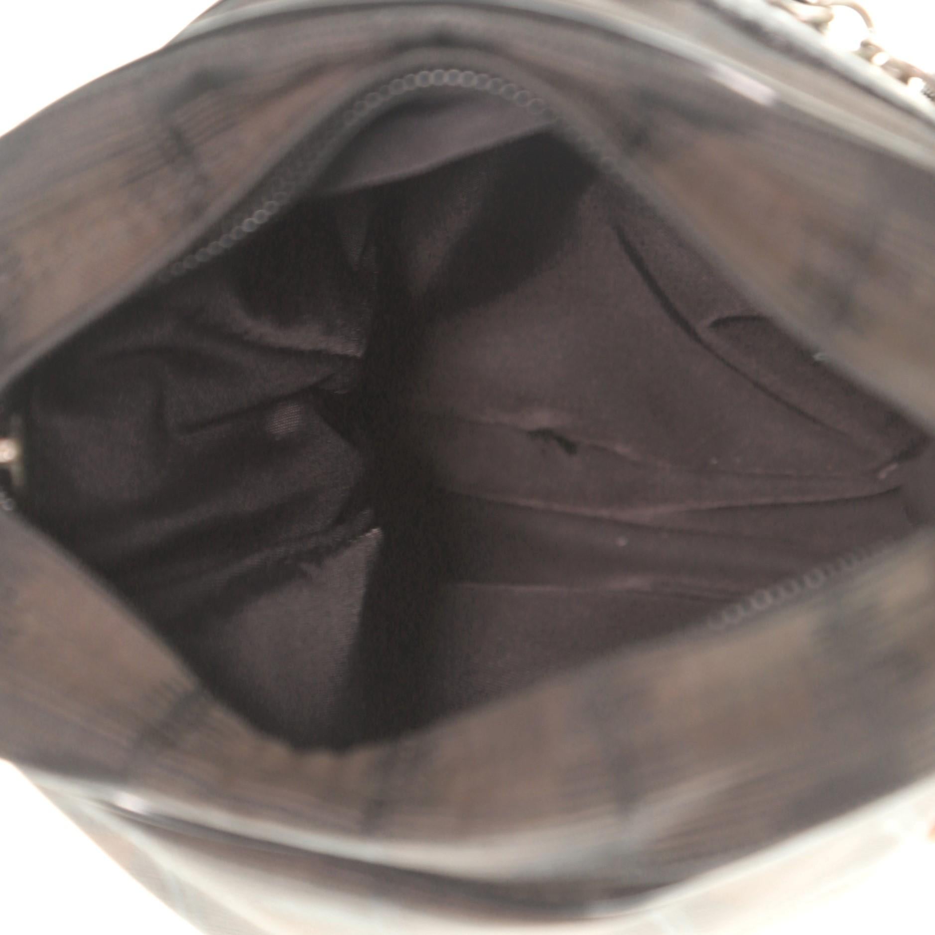 Black Chanel Travel Line Crossbody Bag Nylon Mini 