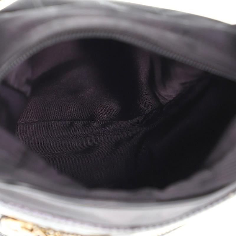 Black Chanel Travel Line Crossbody Bag Nylon Mini