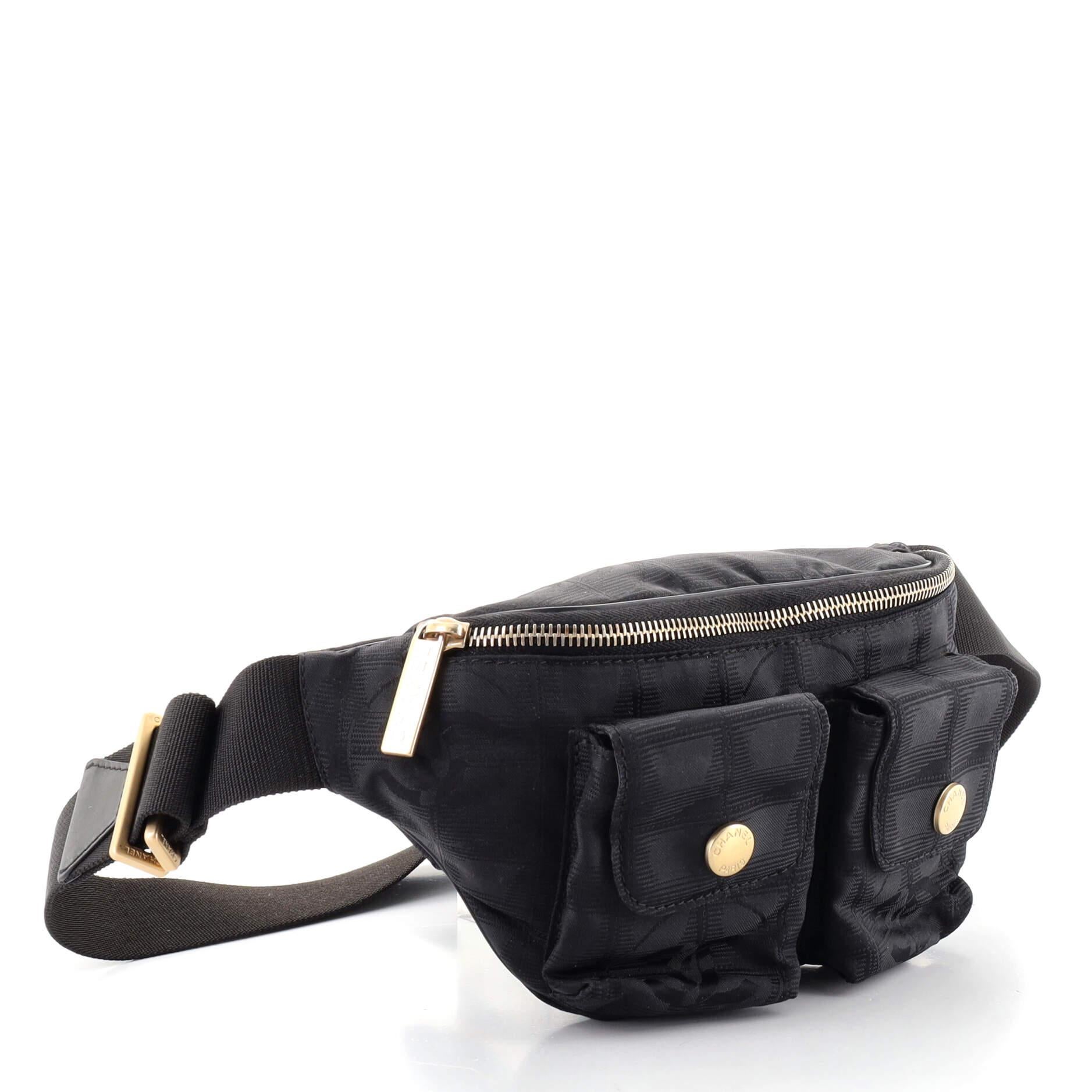 chanel travel line waist bag