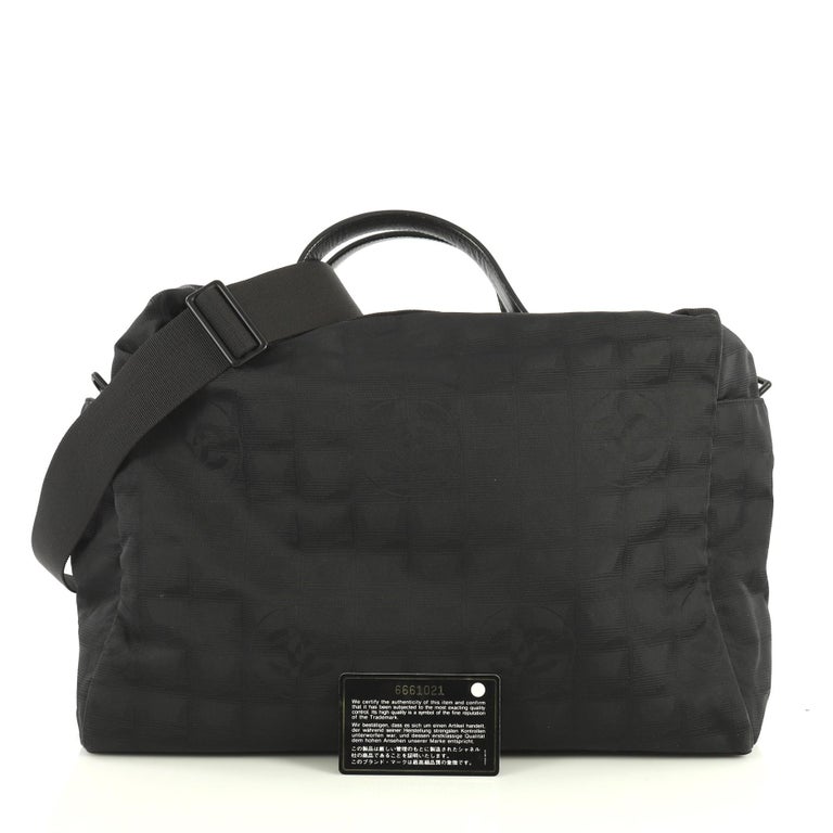 Chanel Travel Line Duffle Bag Nylon Medium at 1stDibs