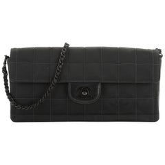 Chanel Travel Line Flap Bag Quilted Nylon East West