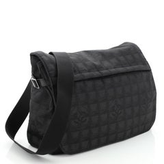 Chanel Travel Line Messenger Bag Nylon Large