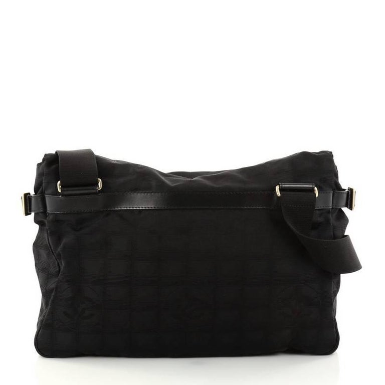 Chanel Travel Line Messenger Bag Nylon Large at 1stDibs chanel travel