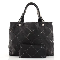 Chanel Travel Line Tote Printed Nylon Large