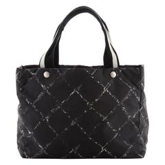 Chanel Travel Line Tote Printed Nylon Large