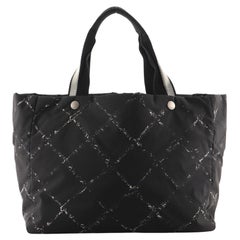 Chanel Travel Line Tote Printed Nylon Large