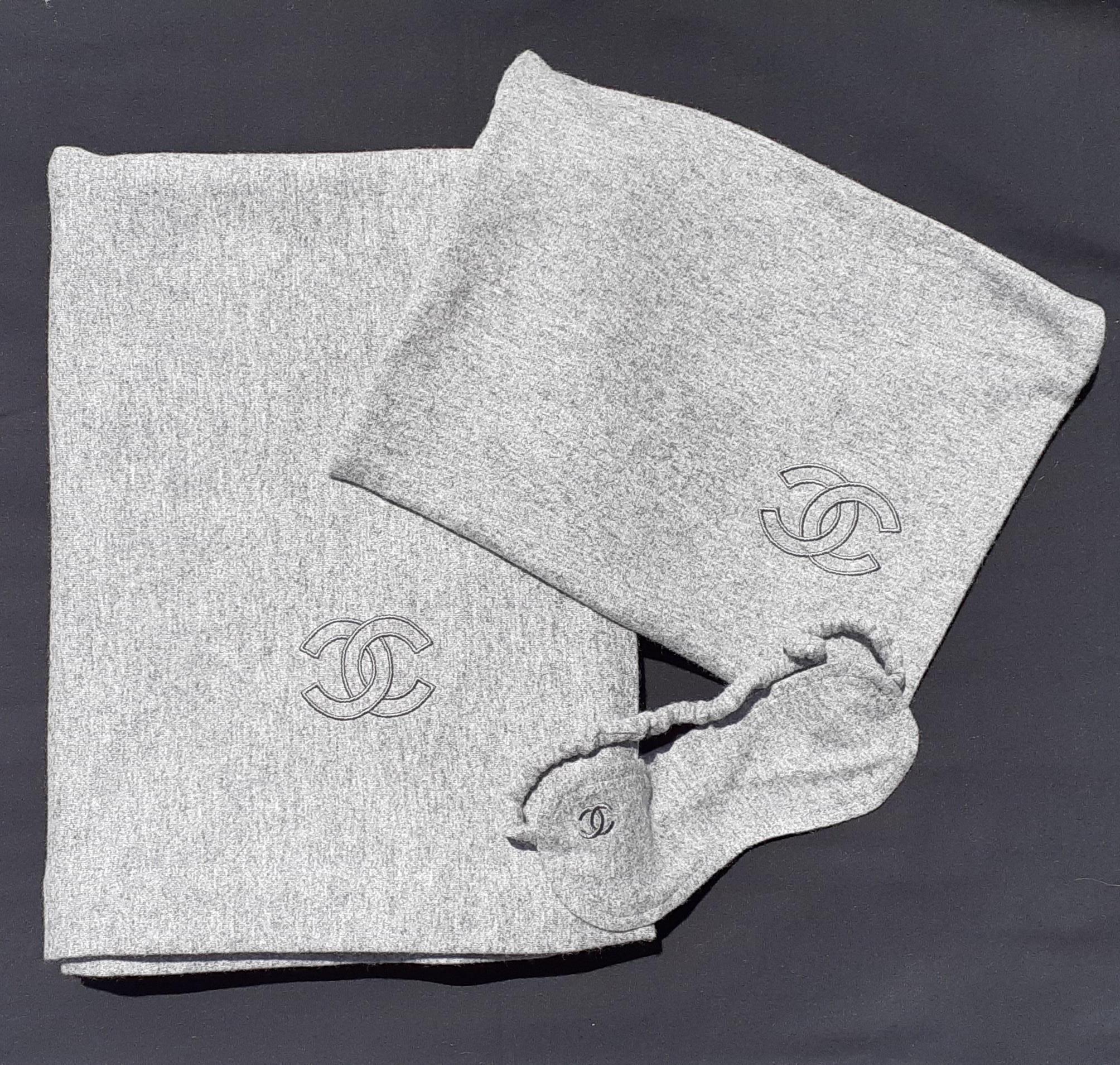 chanel pouch with sleep mask