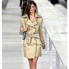 Chanel Trench Coat Size FR44 Spring 2004