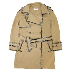 Chanel Trench Coat Size FR44 Spring 2004