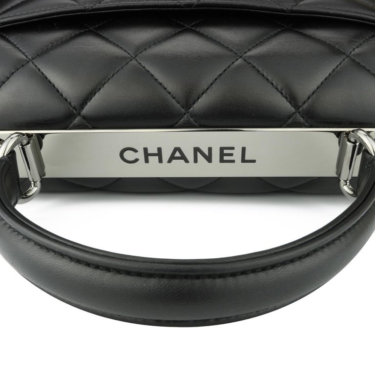 CHANEL Trendy CC Bag Medium Black Lambskin with Gunmetal Hardware 2017