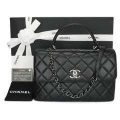 CHANEL Trendy CC Bag Medium Black Lambskin with Gunmetal Hardware 2017