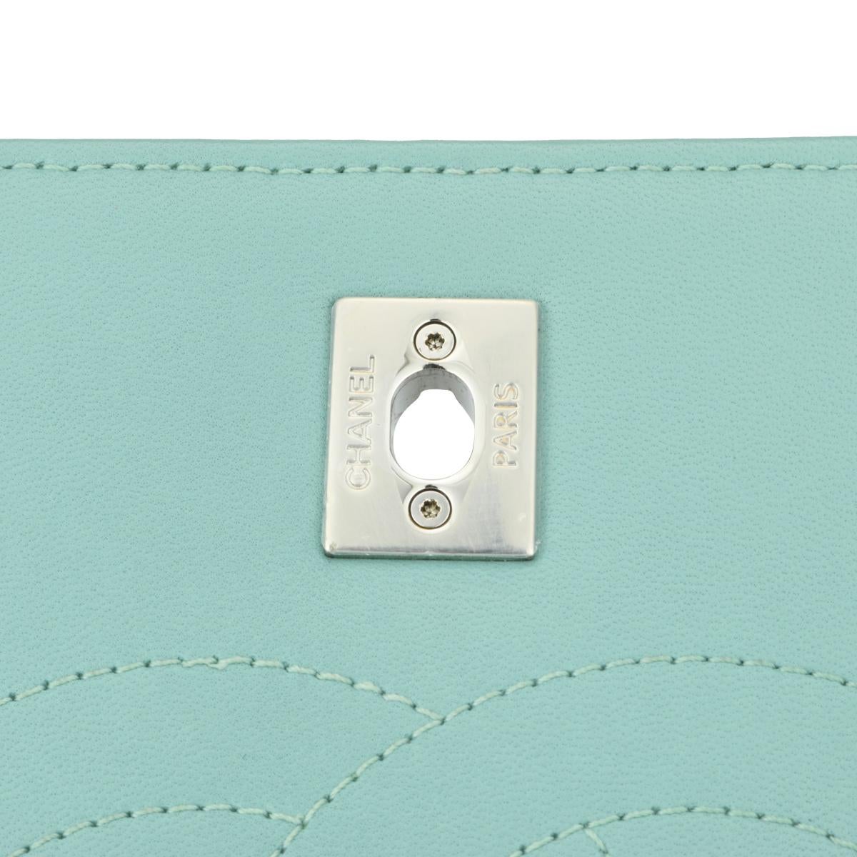 CHANEL Trendy CC Bag Medium Mint Green Lambskin with Silver Hardware 2017 5