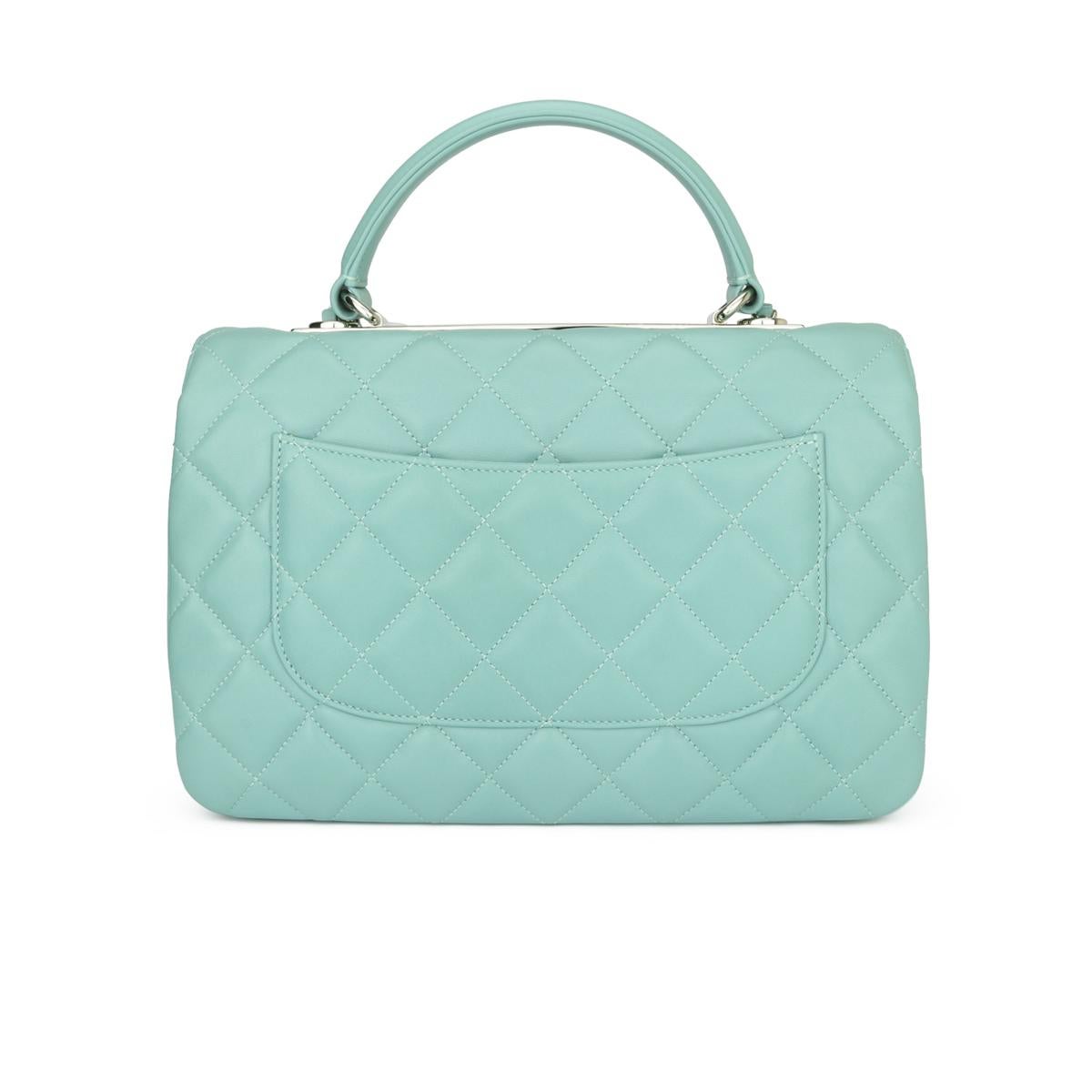 mint green chanel bag