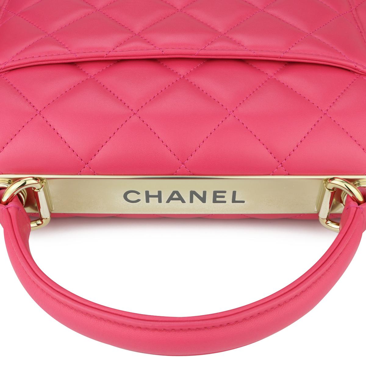CHANEL Trendy CC Bag Medium Pink Lambskin with Light Gold Hardware 2020 4