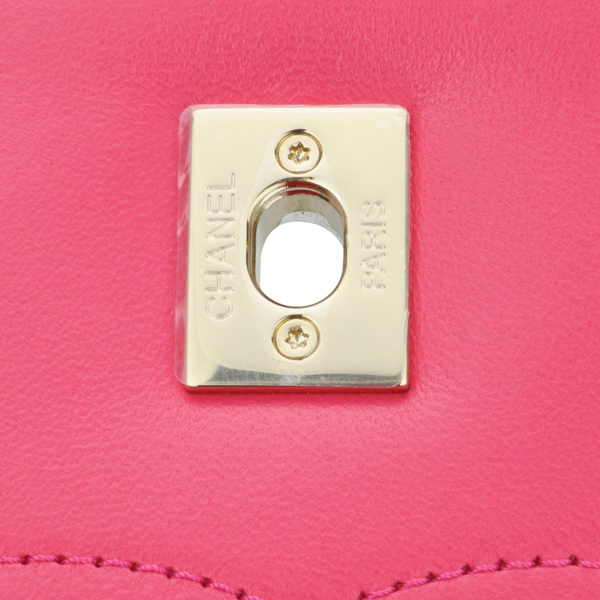 CHANEL Trendy CC Bag Medium Pink Lambskin with Light Gold Hardware 2020 6