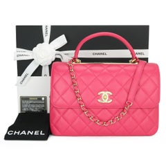 CHANEL Trendy CC Bag Medium Pink Lambskin with Light Gold Hardware 2020