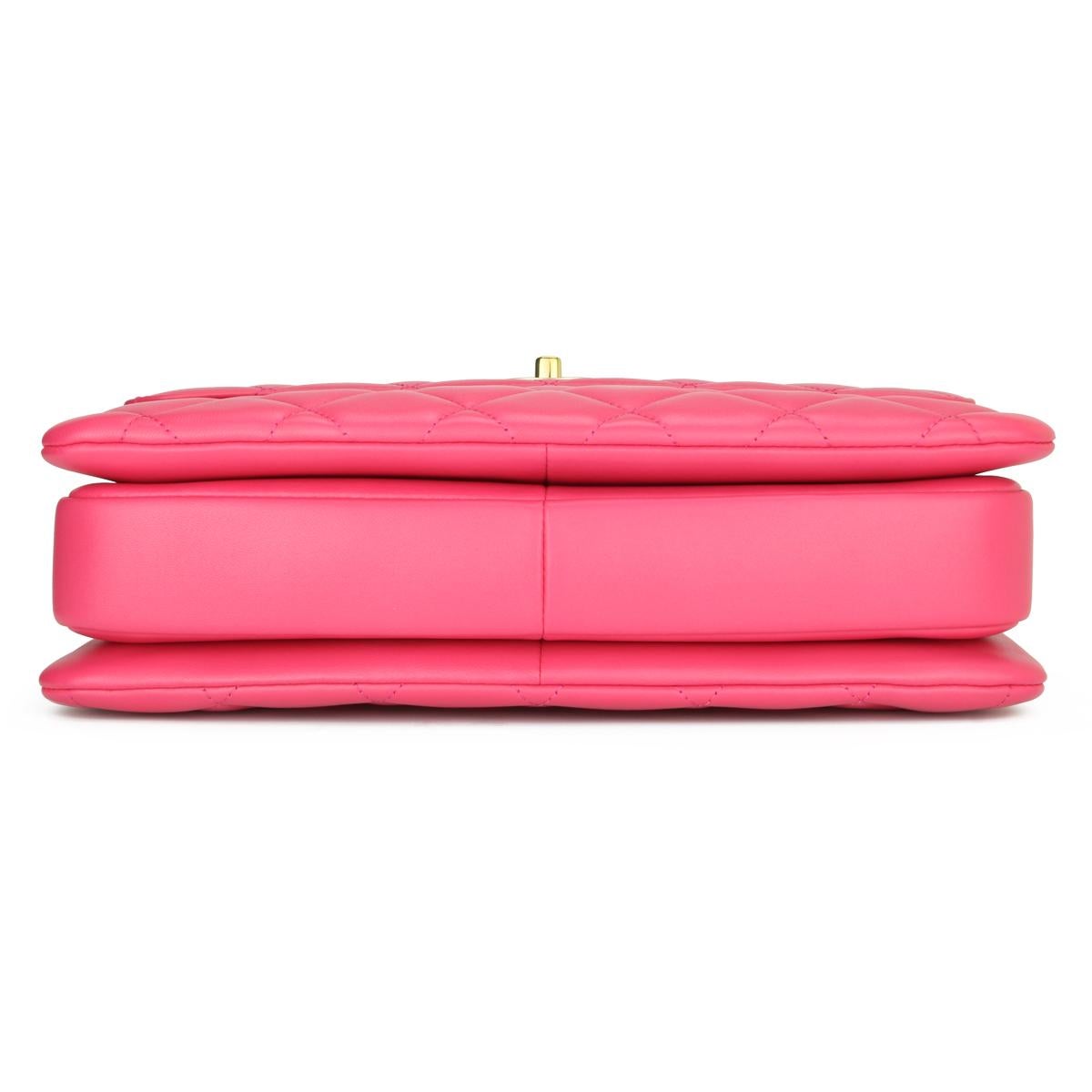 CHANEL Trendy CC Bag Medium Pink Lambskin with Light Gold Hardware 2020 3