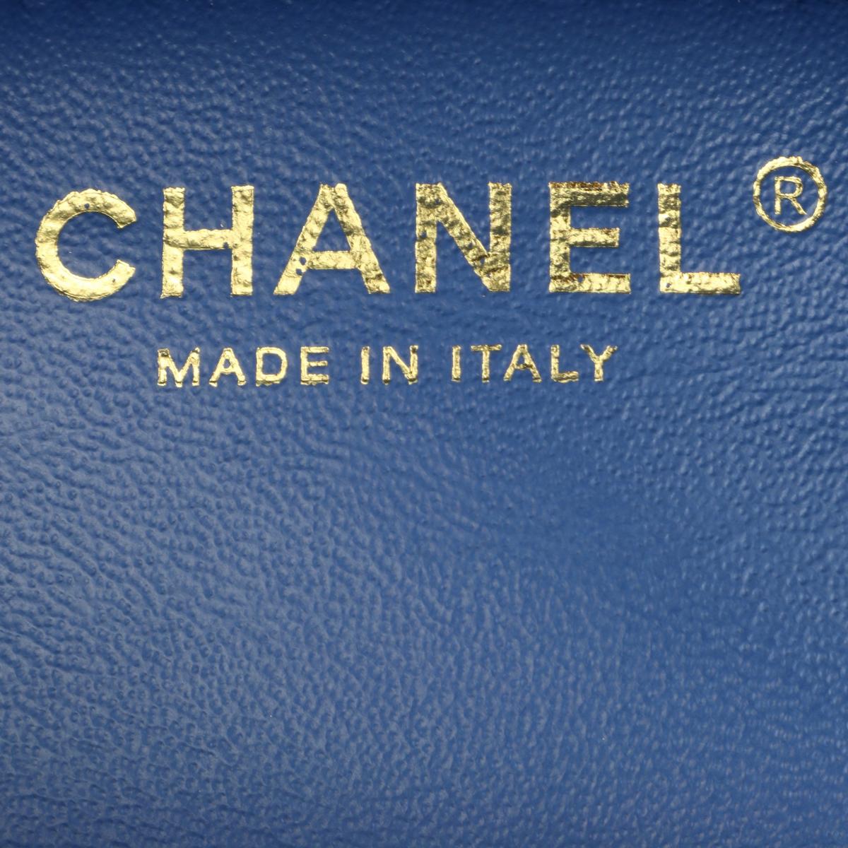 CHANEL Trendy CC Bag Small Blue Lambskin Light Gold Hardware 2019 12
