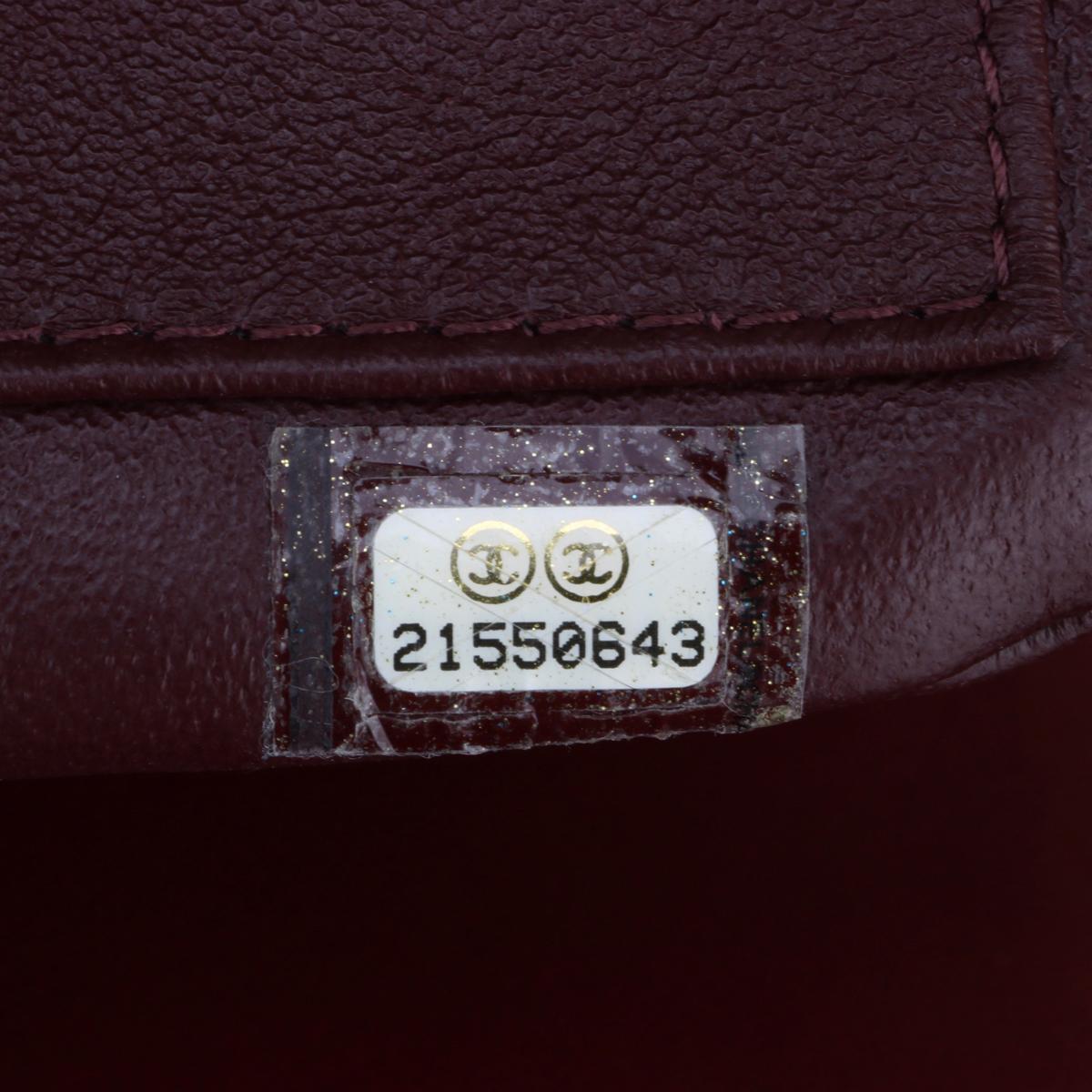 CHANEL Trendy CC Tasche aus burgunderrotem Lammfell mit Ruthenium-Hardware 2015 11