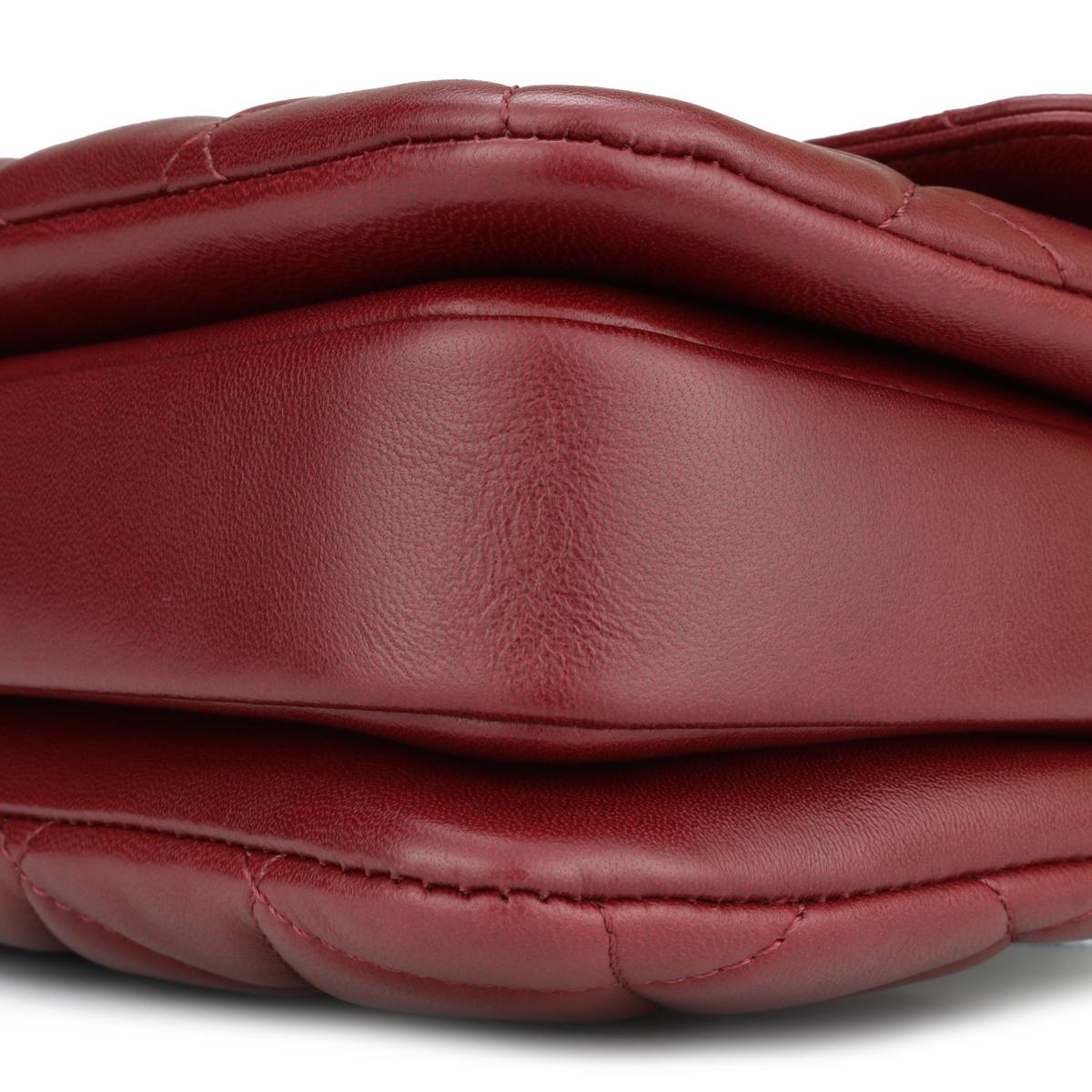 CHANEL Trendy CC Tasche aus burgunderrotem Lammfell mit Ruthenium-Hardware 2015 3