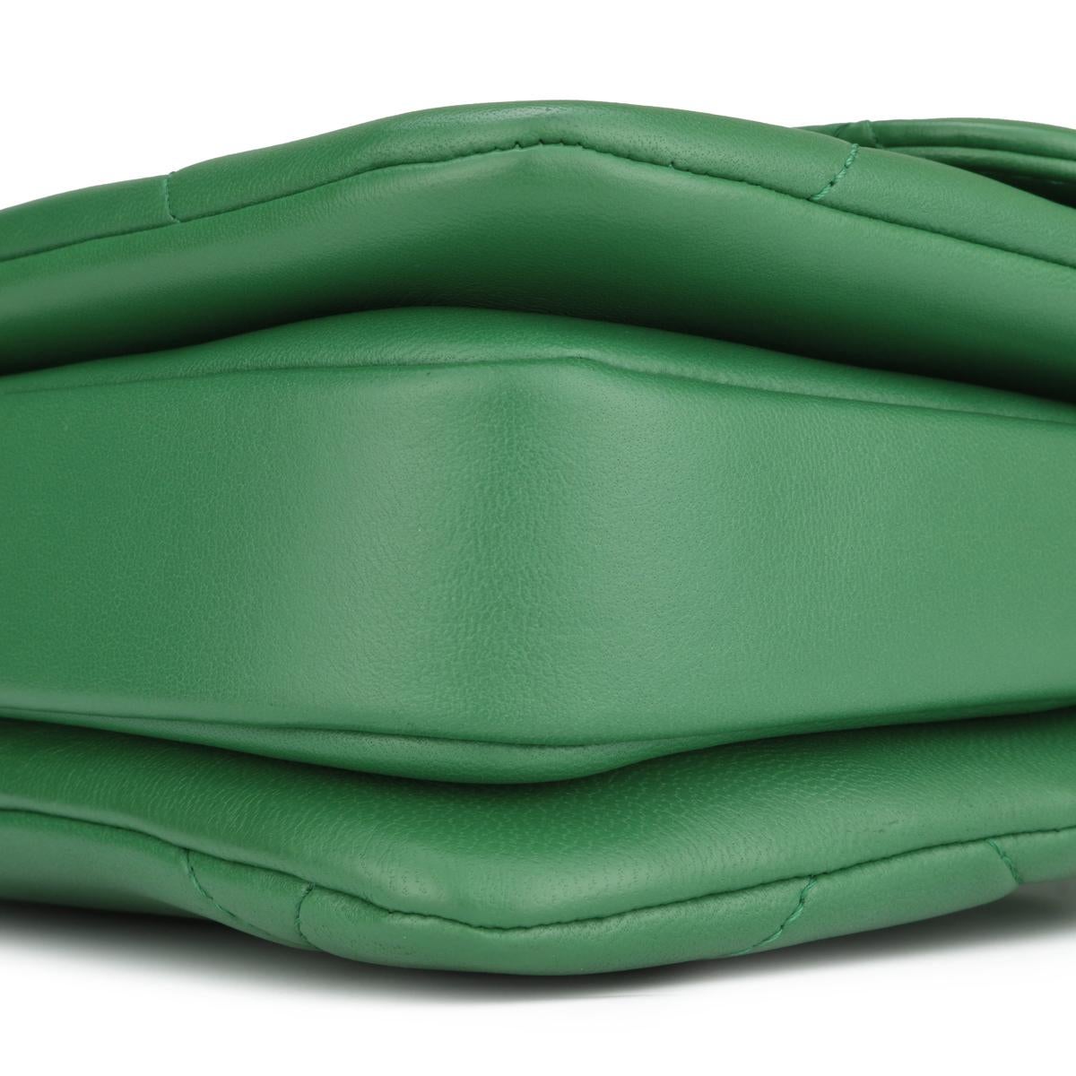 CHANEL Trendy CC Bag Small Large Quilt Green Lambskin Gold Hardware 2019 1